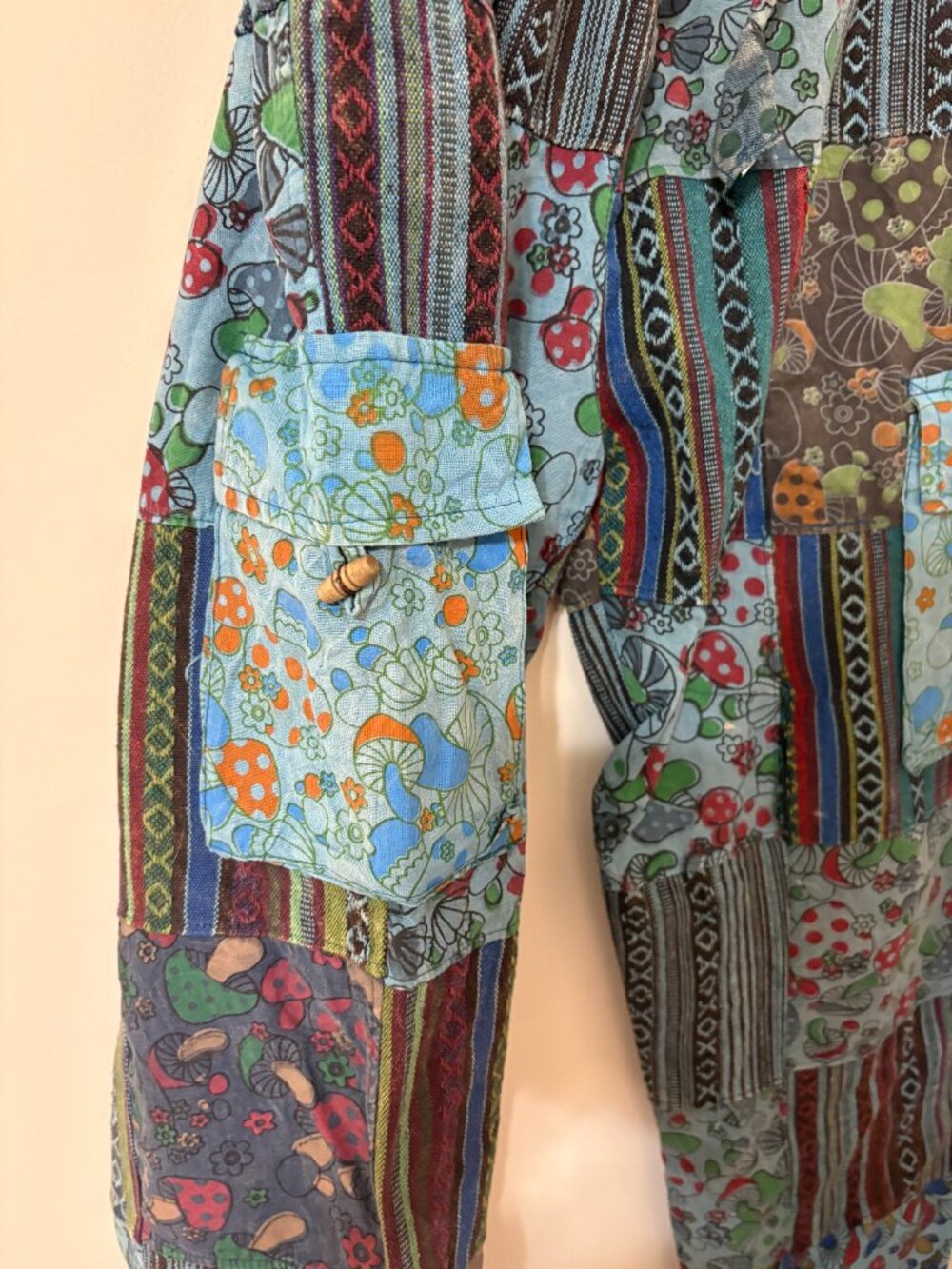 Patchwork Boho Style Pants Size Medium - Picture 2 of 5